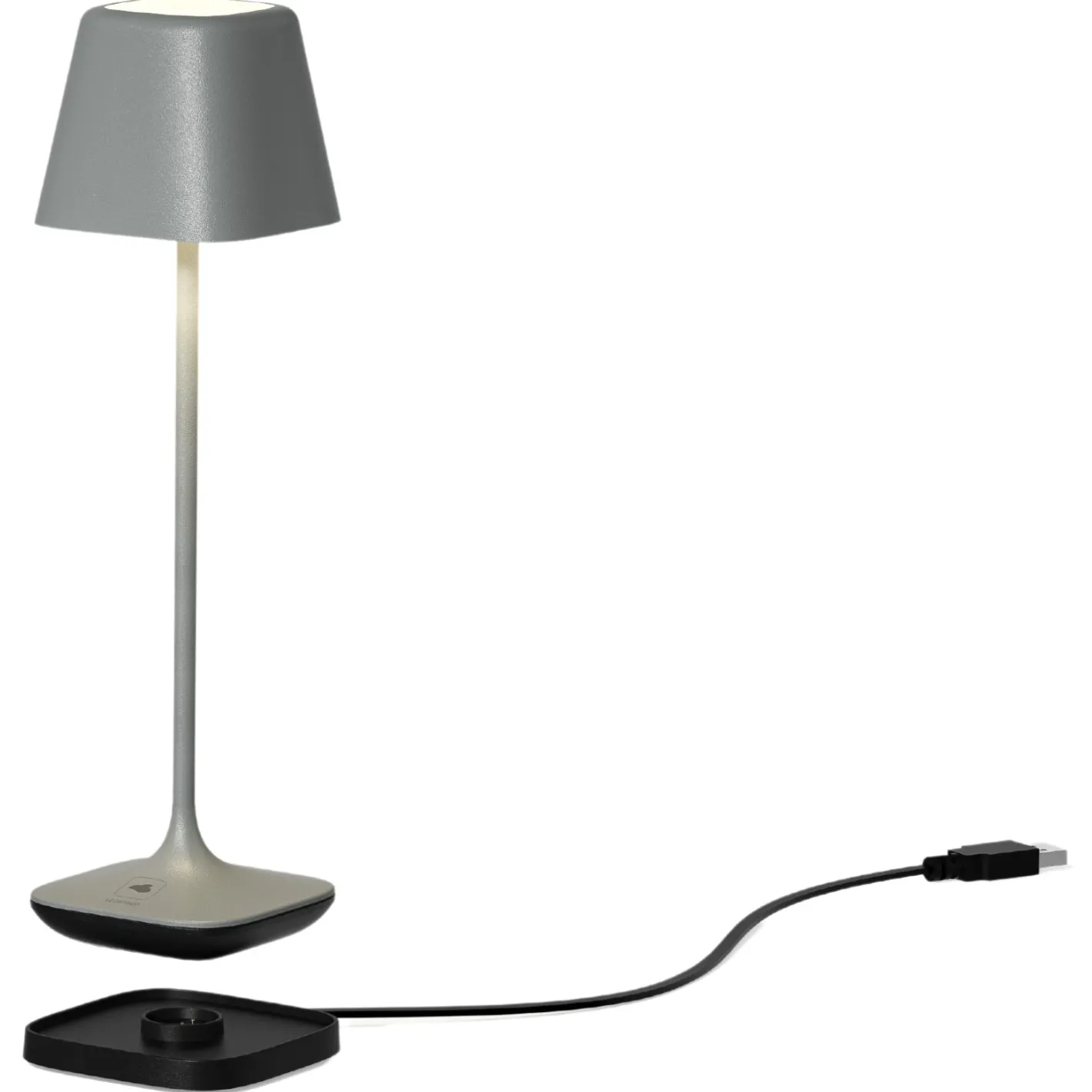 Akku-Tischleuchte CAPRI 25 cm grau*LEONARDO Clearance