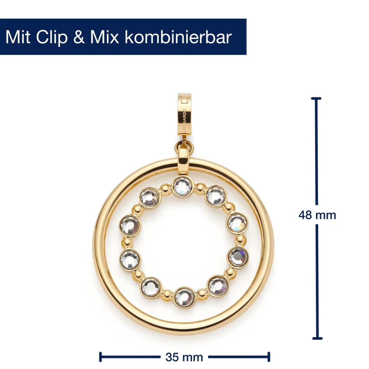 Anhänger BOBBY gold Clip & Mix*LEONARDO Online