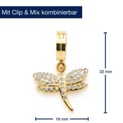 Anhänger ELISABETH Clip & Mix gold*LEONARDO Discount