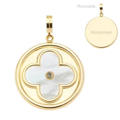 Anhänger HELENA gold Clip & Mix mit persönlicher Gravur*LEONARDO Online
