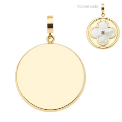 Anhänger HELENA gold Clip & Mix mit persönlicher Gravur*LEONARDO Online