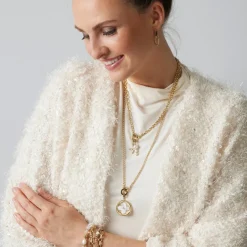 Anhänger HELENA gold Clip & Mix mit persönlicher Gravur*LEONARDO Online