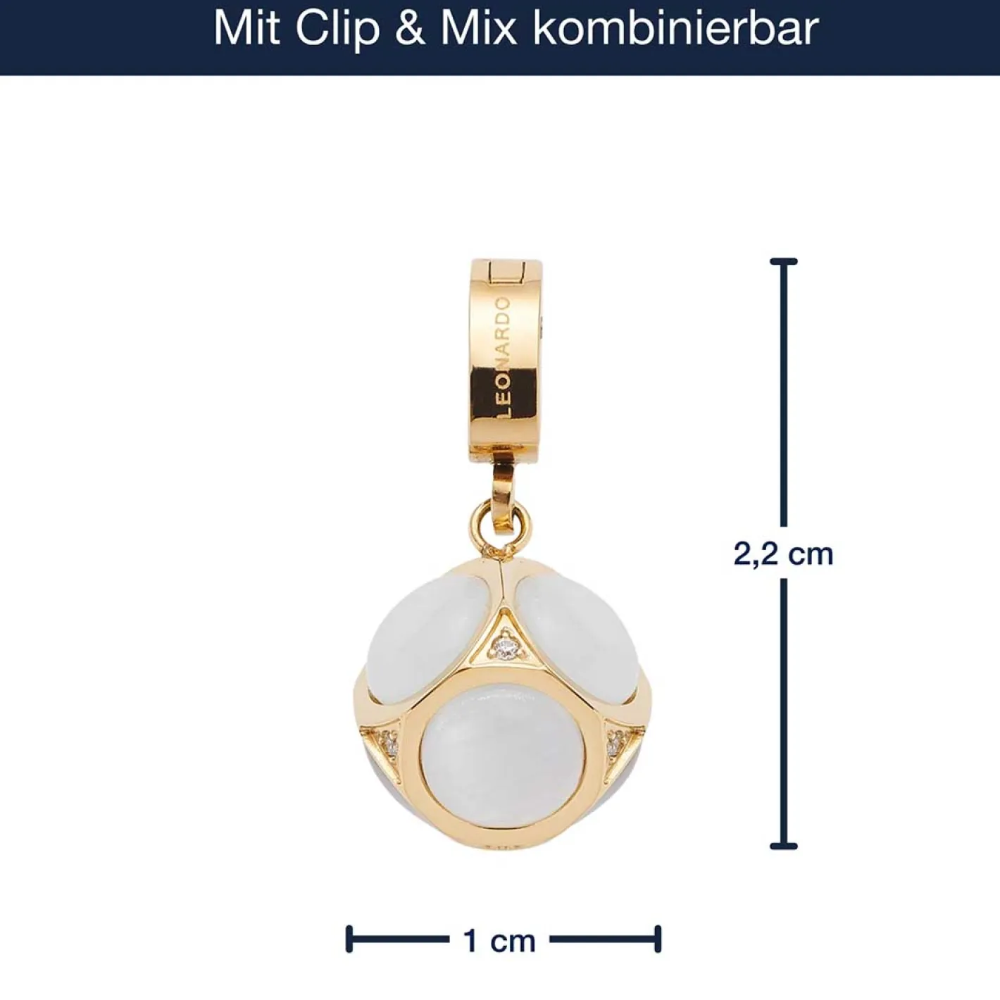 Anhänger IDA Clip & Mix gold*LEONARDO New