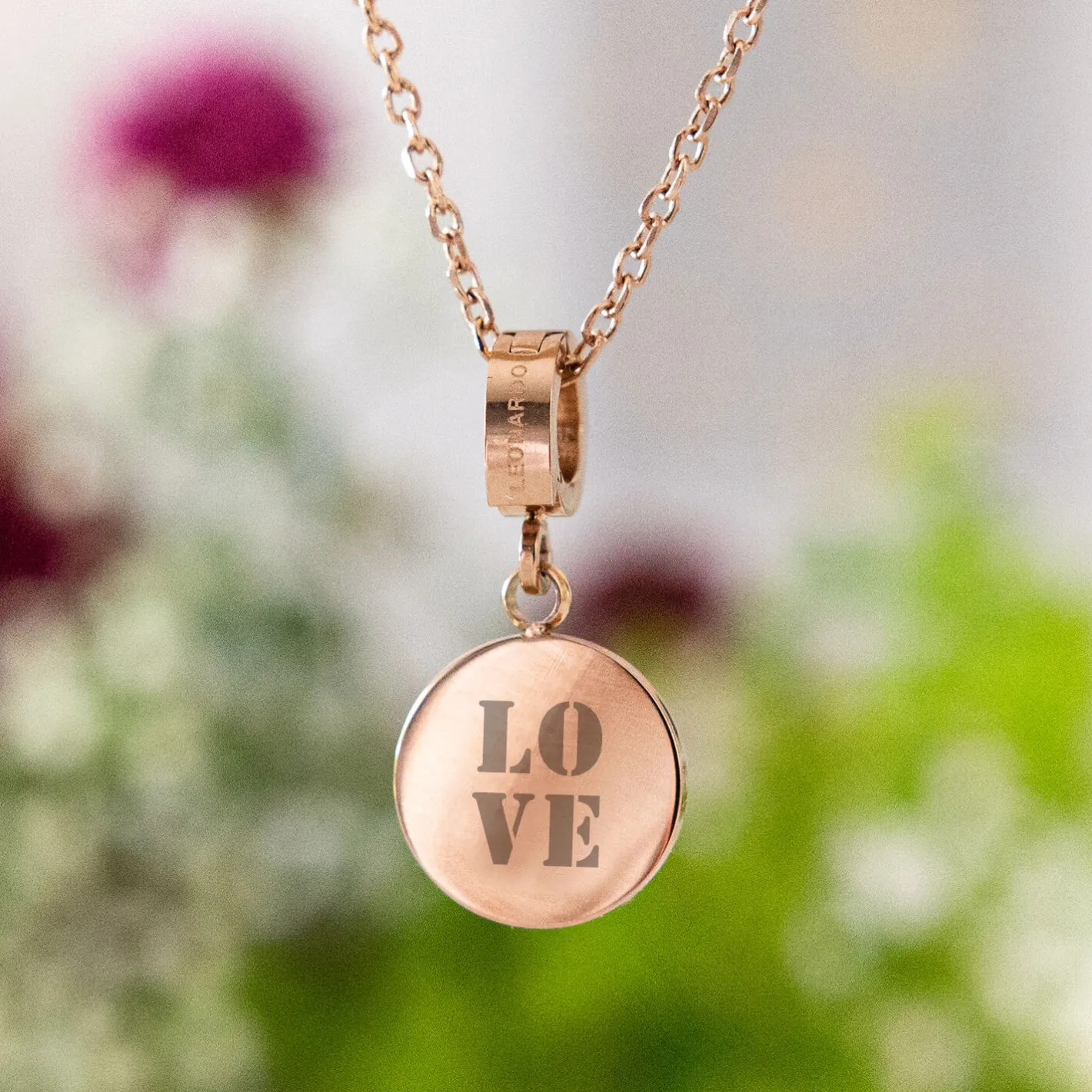 Anhänger MARI rosé gold mit persönlicher Gravur*LEONARDO Discount