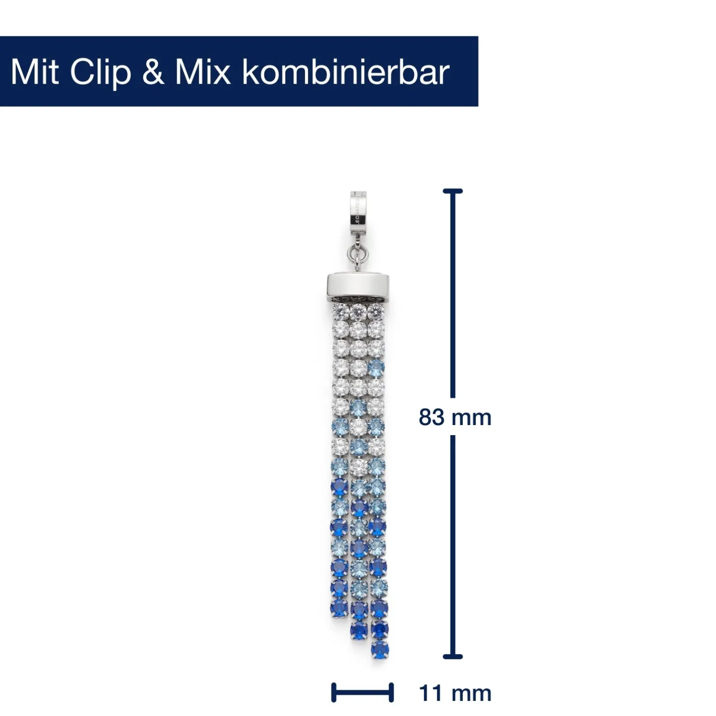Anhänger MARY-ANN blue Clip & Mix*LEONARDO Clearance