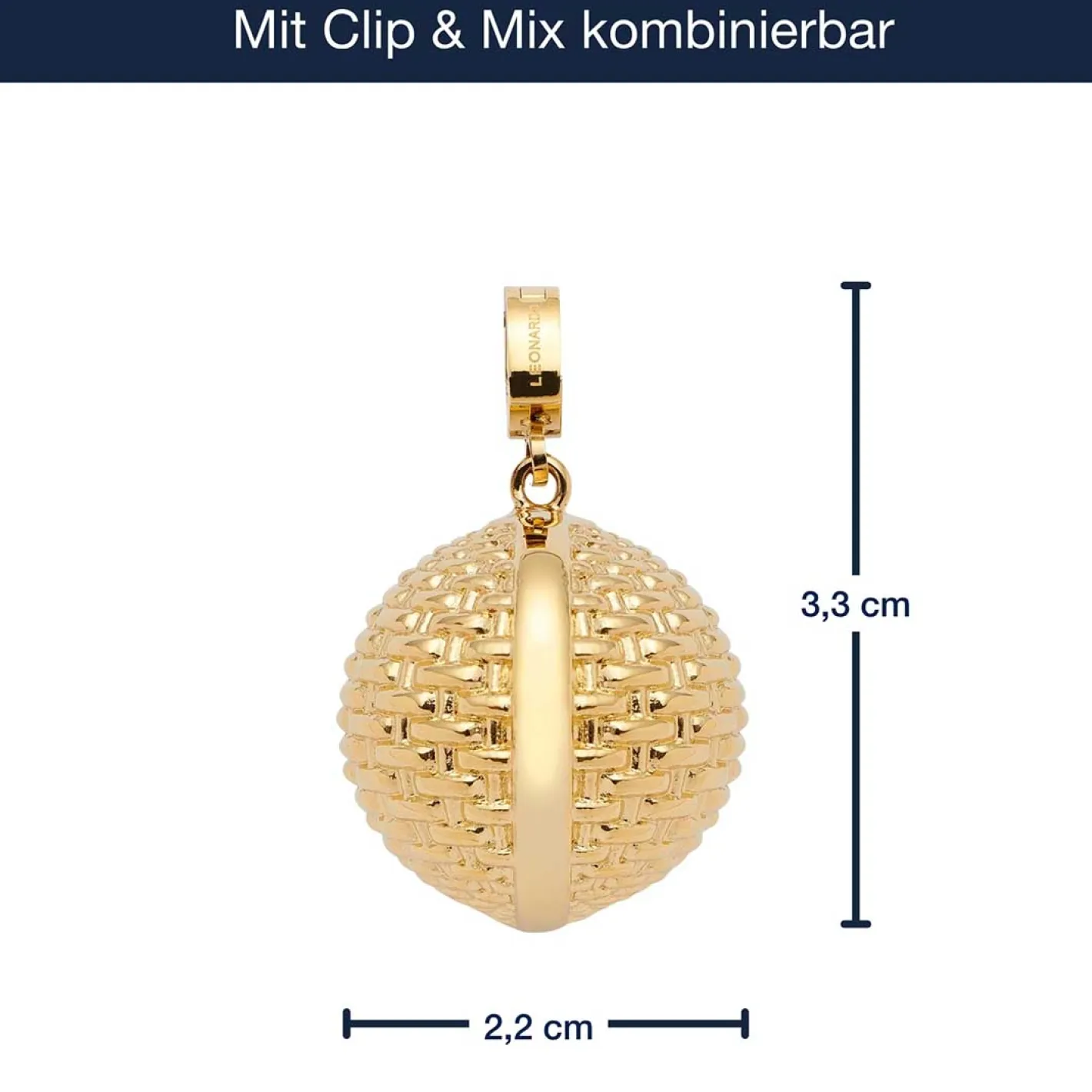 Anhänger PINOU Clip & Mix gold*LEONARDO Online