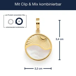 Anhänger SOLARIS gold Clip & Mix*LEONARDO Clearance