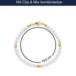 Armband CHRISTA Clip & Mix gold*LEONARDO Sale