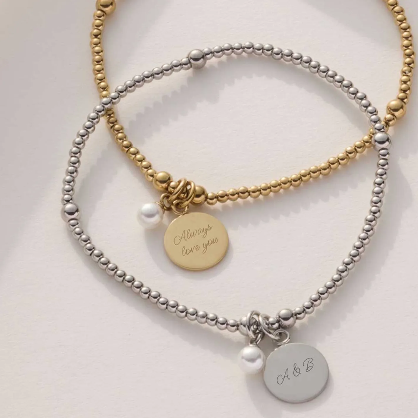 Armband DEBBY gold mit persönlicher Gravur*LEONARDO Hot