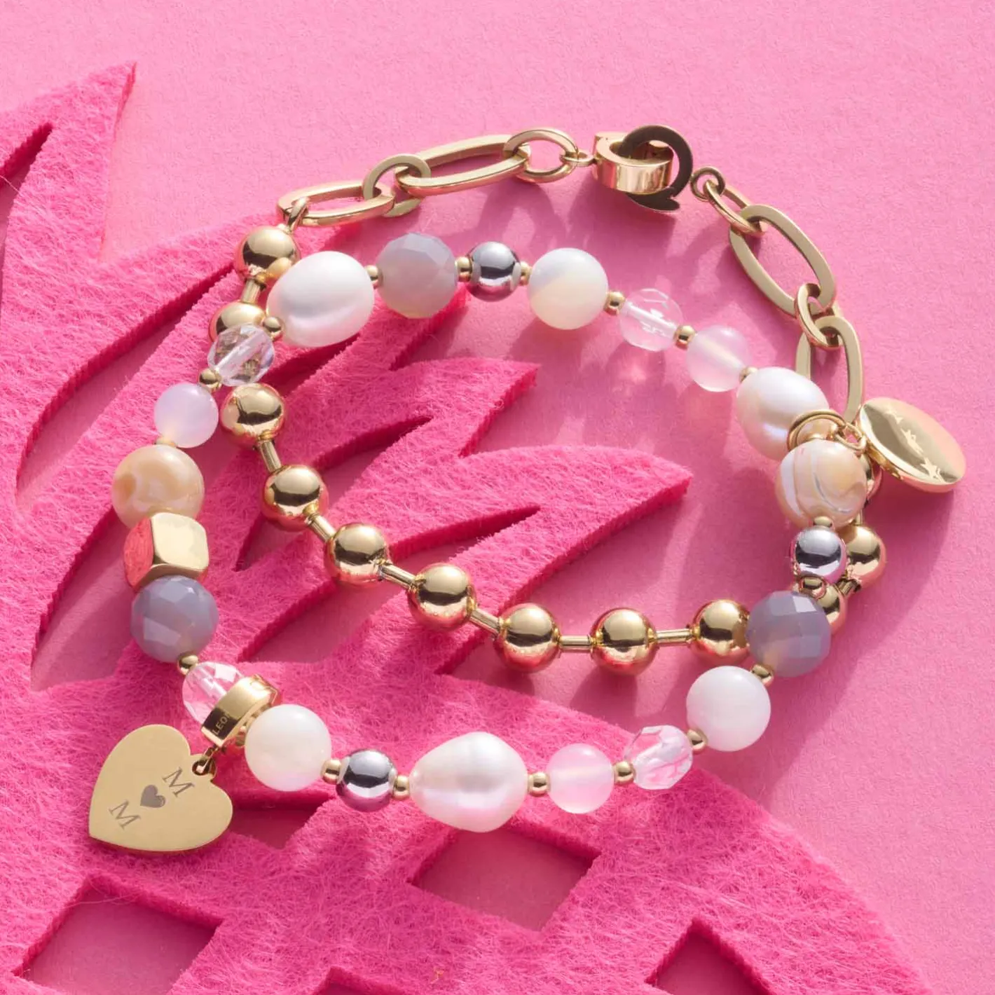 Armband DOTTY gold Clip & Mix*LEONARDO New