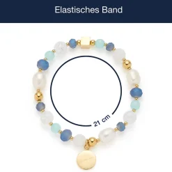 Armband HOPE gold/blau*LEONARDO Hot