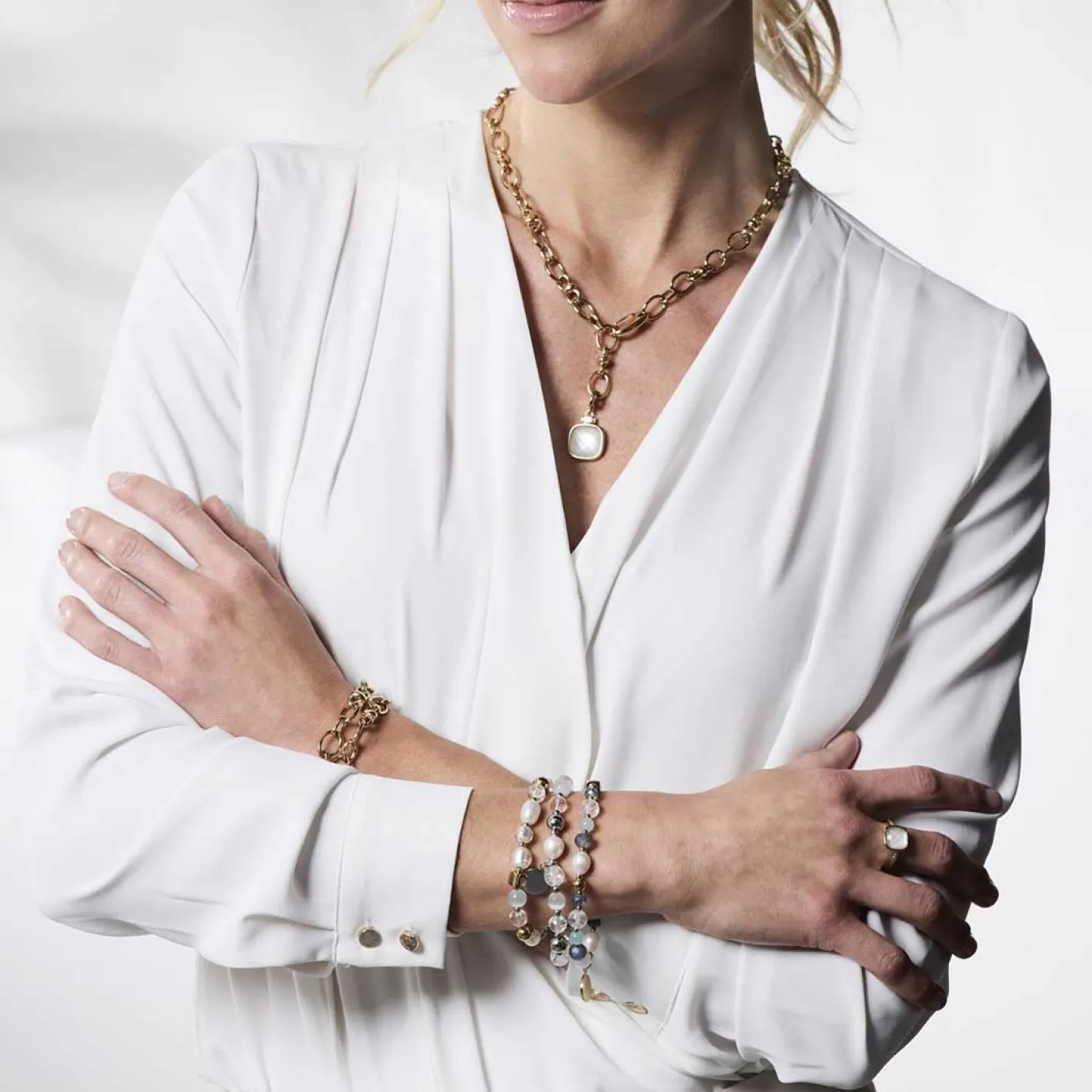 Armband HOPE gold/blau*LEONARDO Hot