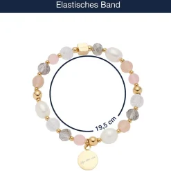 Armband HOPE gold/rose mit persönlicher Gravur*LEONARDO Best