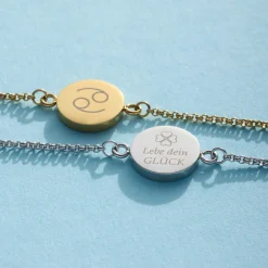 Armband MARLA gold mit persönlicher Gravur*LEONARDO Online