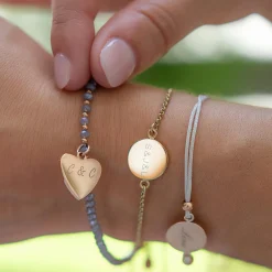 Armband MARLA gold mit persönlicher Gravur*LEONARDO Online