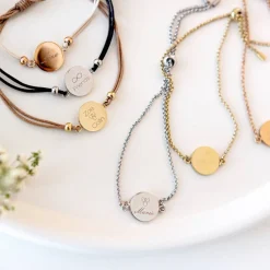 Armband MARLA silber mit persönlicher Gravur*LEONARDO New