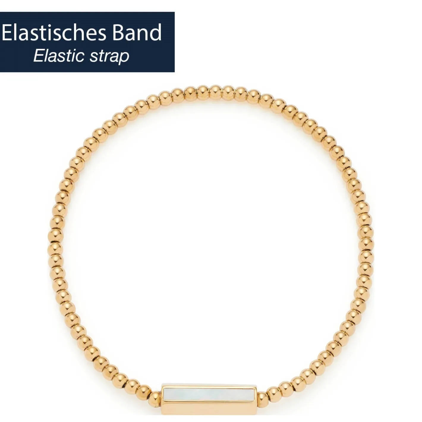 Armband PILEA gold mit persönlicher Gravur*LEONARDO Online