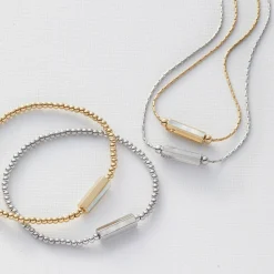 Armband PILEA gold mit persönlicher Gravur*LEONARDO Online