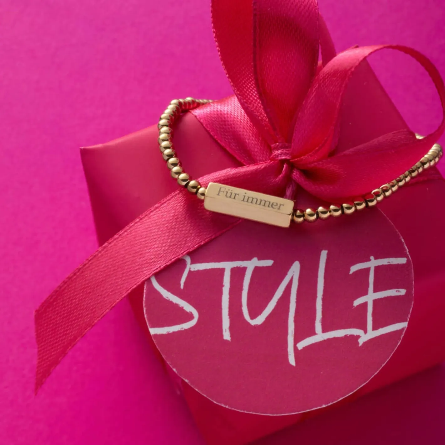 Armband PILEA gold mit persönlicher Gravur*LEONARDO Online