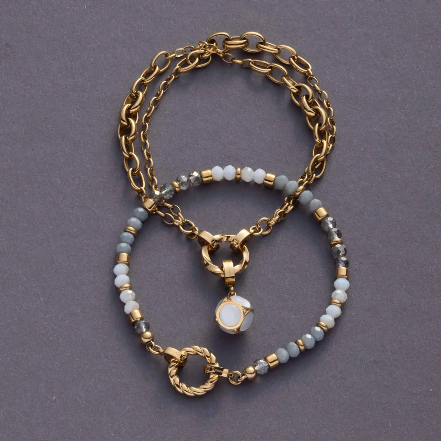 Armband SUZANNE Clip & Mix gold*LEONARDO Best