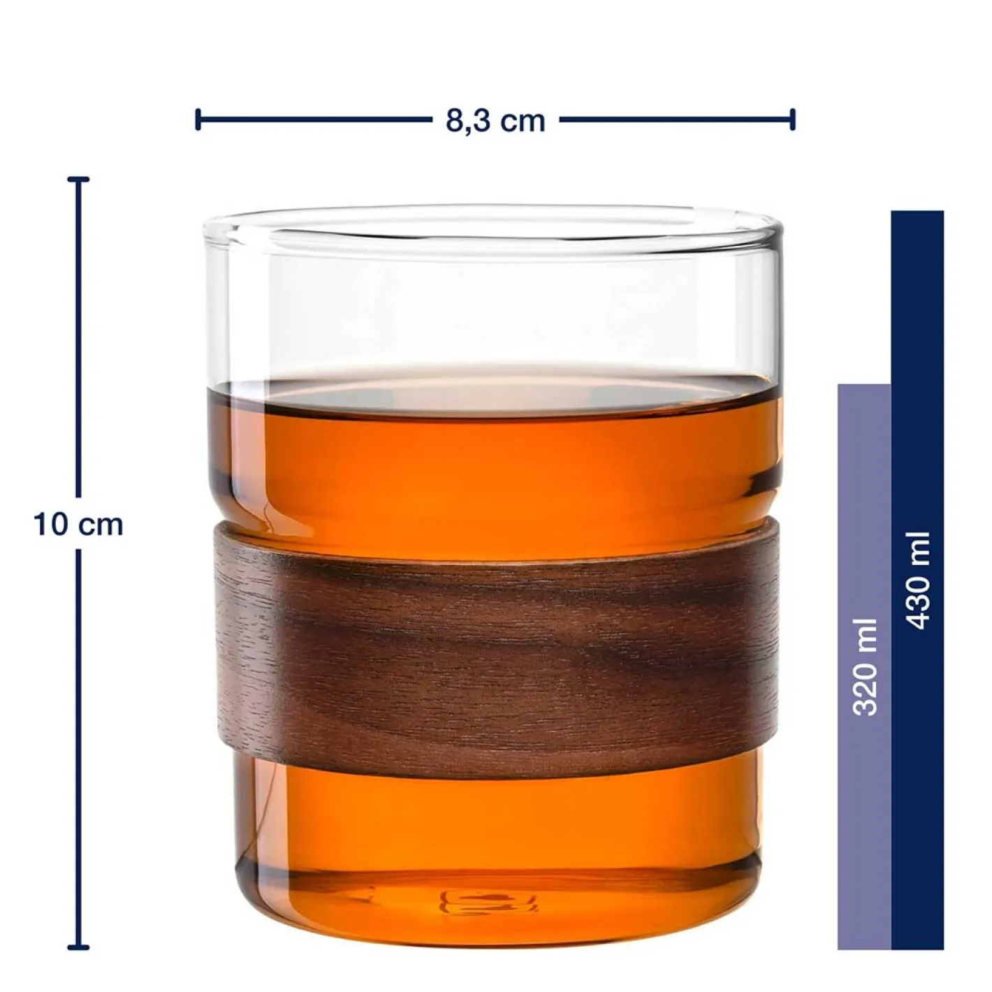 Becher NOVO LEGNO 430 ml 2er Set*LEONARDO