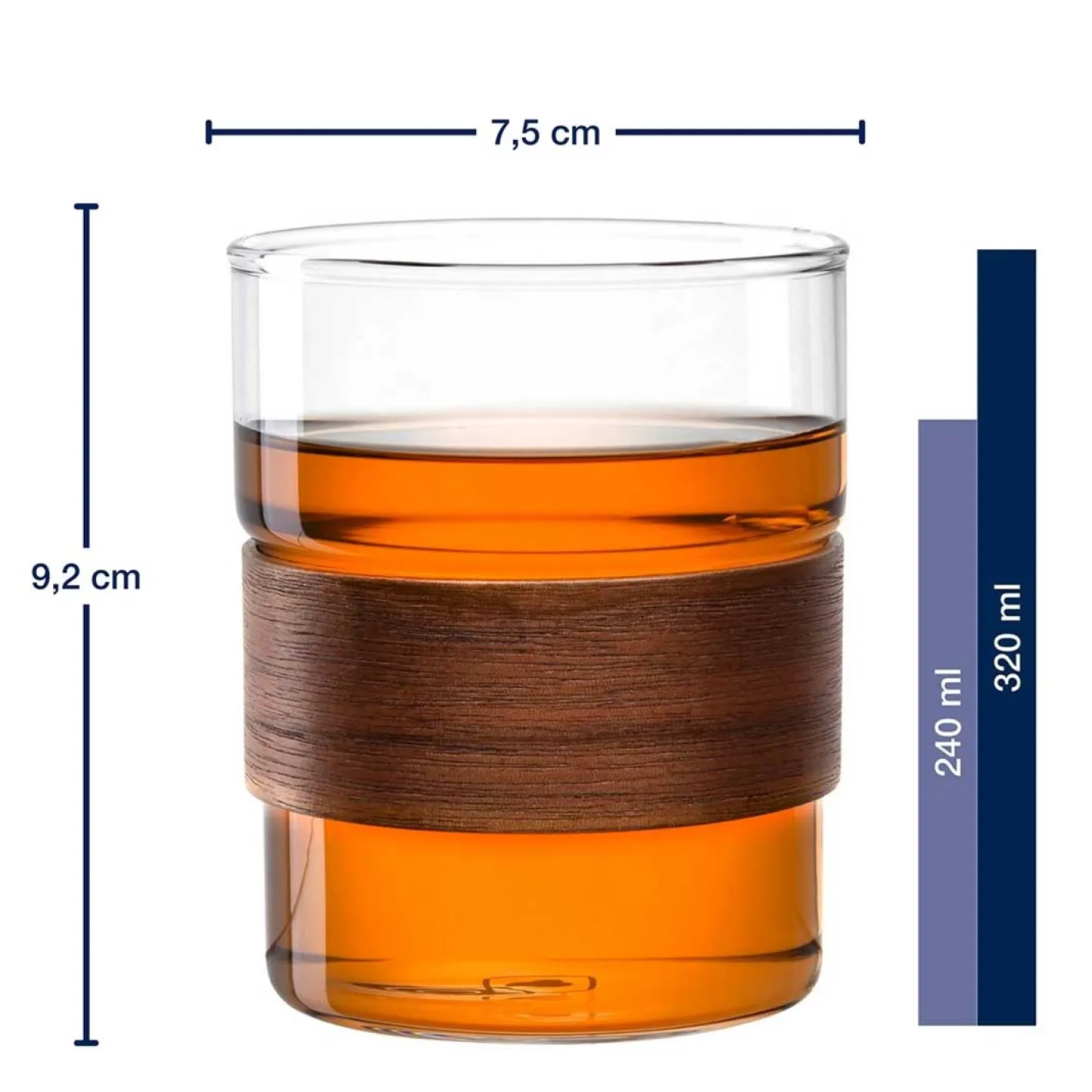 Becher NOVO LEGNO 320 ml 2er Set*LEONARDO Hot