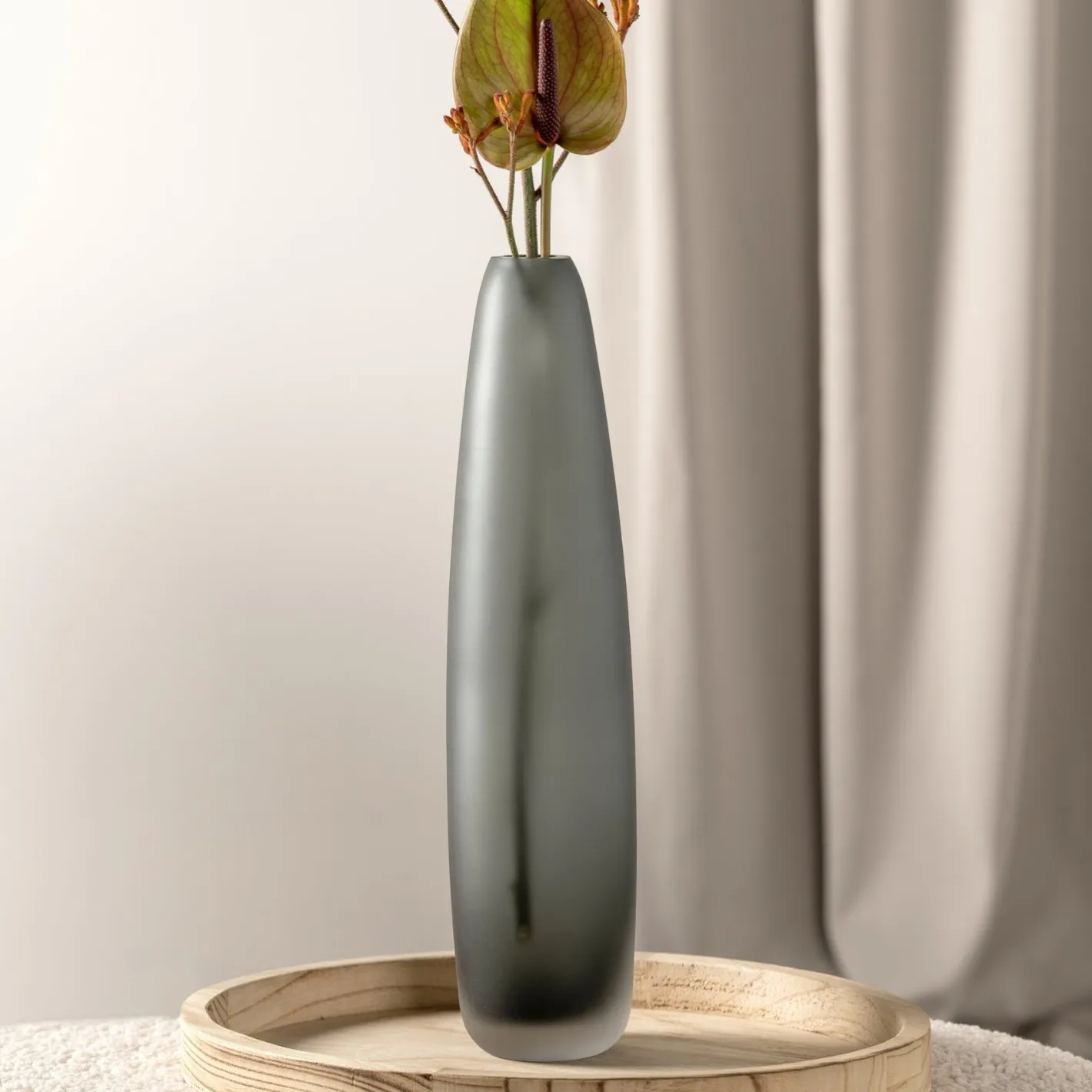 Bodenvase BELLAGIO 45 cm anthrazit*LEONARDO Discount