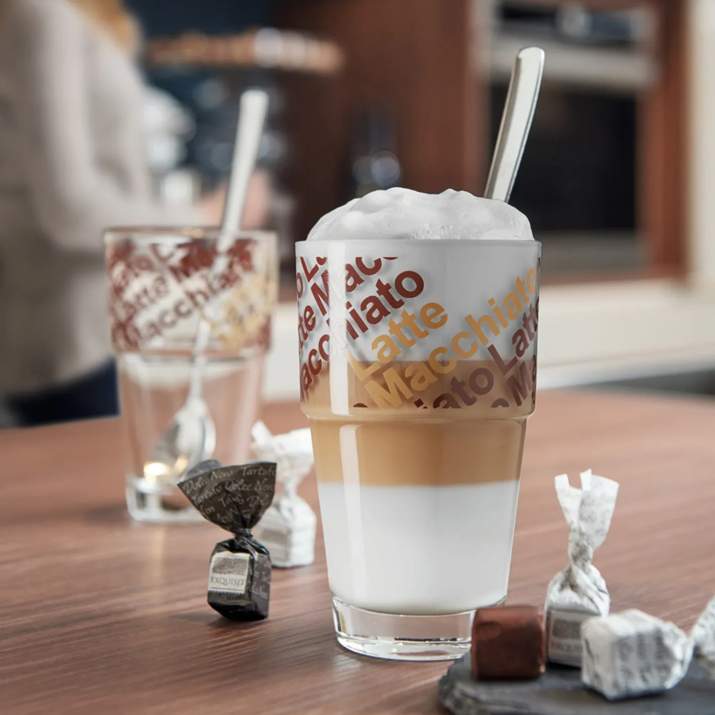 Cafe Latte Set SOLO 410 ml braun 4-teilig*LEONARDO Best