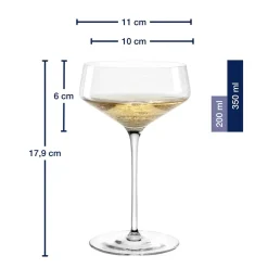 Champagnerschale PUCCINI 350 ml 6er-Set*LEONARDO