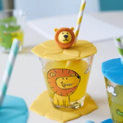 Deckel BAMBINI 9 cm gelb Löwe*LEONARDO