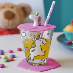 Deckel BAMBINI 9 cm rosé Einhorn*LEONARDO Clearance
