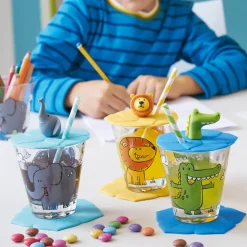 Deckel BAMBINI 9 cm türkis Elefant*LEONARDO Outlet