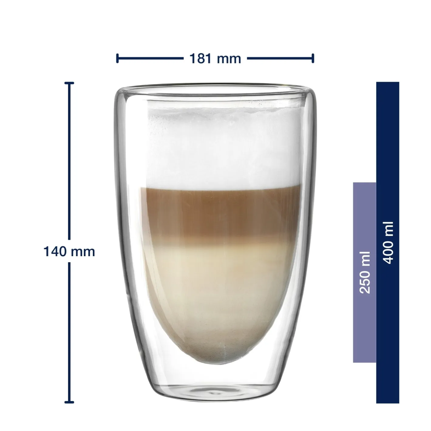 Doppelwandbecher DUO 400 ml 2er-Set*LEONARDO