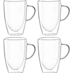 Doppelwandtasse DUO 400 ml 4er-Set*LEONARDO Online