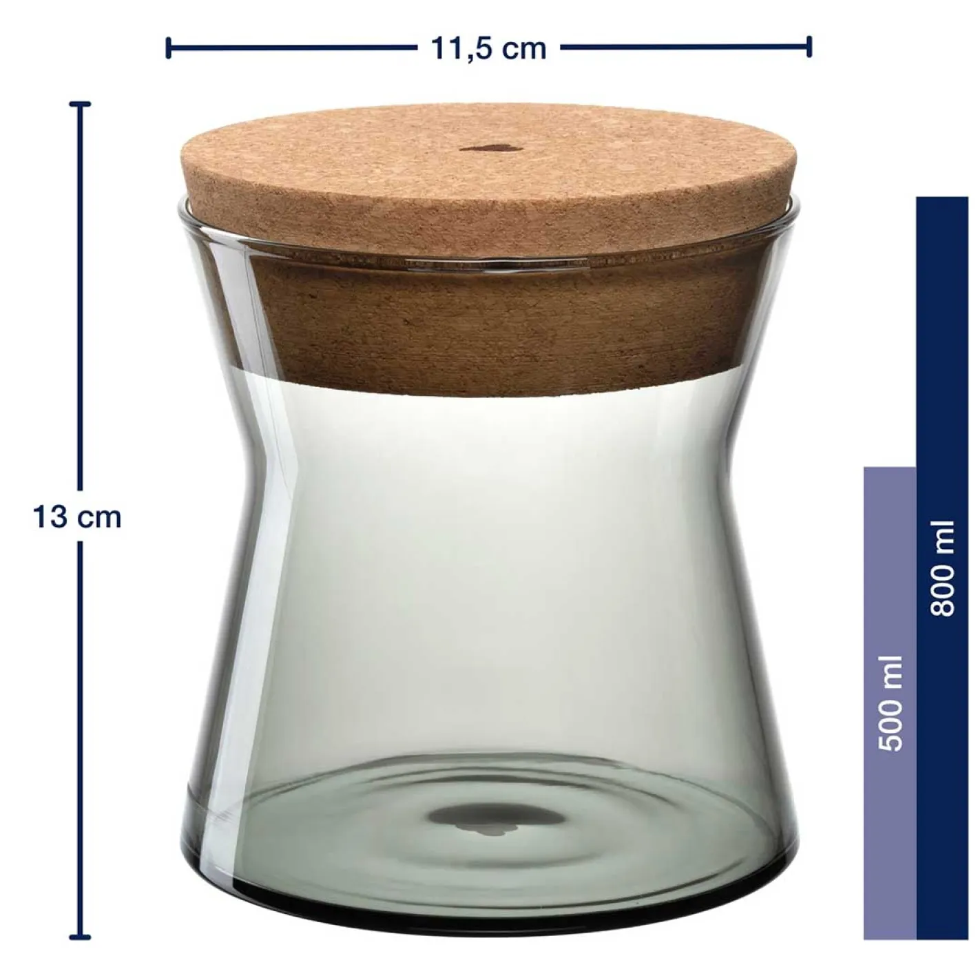 Dose FORMA X 13 cm grau*LEONARDO Discount