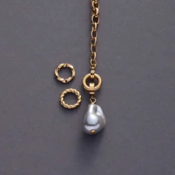 Edelstahlring BRACCHIALE gold Clip & Mix*LEONARDO Best