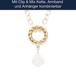 Edelstahlring LIESEL Clip & Mix gold*LEONARDO Sale