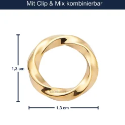 Edelstahlring LOTTI Clip & Mix gold*LEONARDO Sale