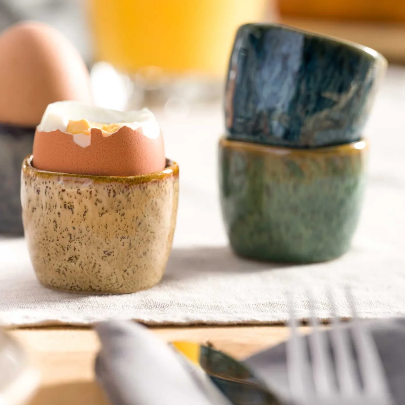 Eierbecher MATERA grün 6er-Set*LEONARDO New