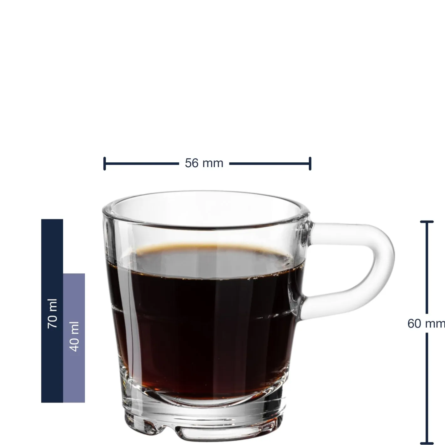 Espressotasse SENSO 70 ml 6er-Set*LEONARDO Outlet
