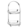 Etagere CUCINA silber 2-teilig*LEONARDO Clearance