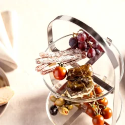 Etagere CUCINA silber 2-teilig*LEONARDO Clearance