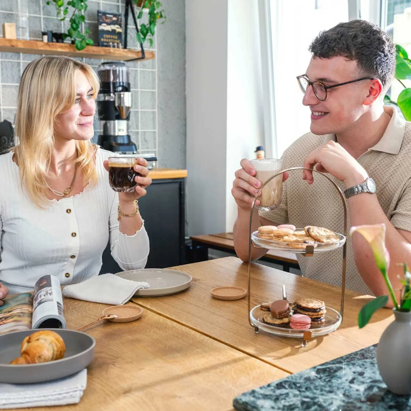 Etagere CUCINA silber 2-teilig*LEONARDO Clearance