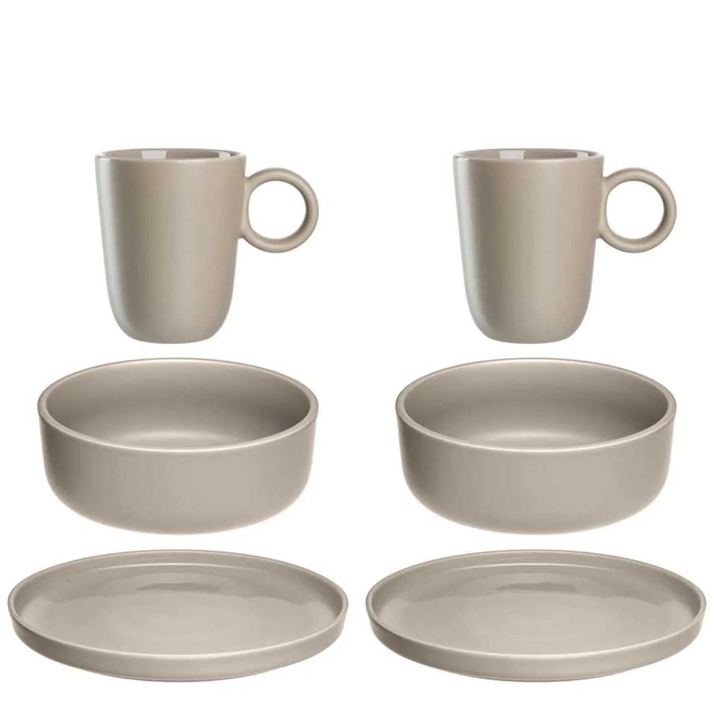 Geschirrset ROMA beige 6-teilig*LEONARDO New