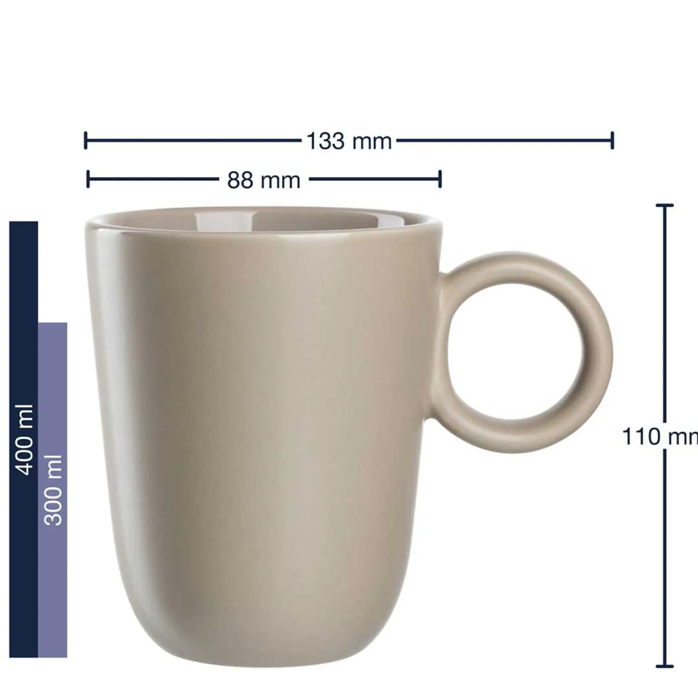 Geschirrset ROMA beige 6-teilig*LEONARDO New