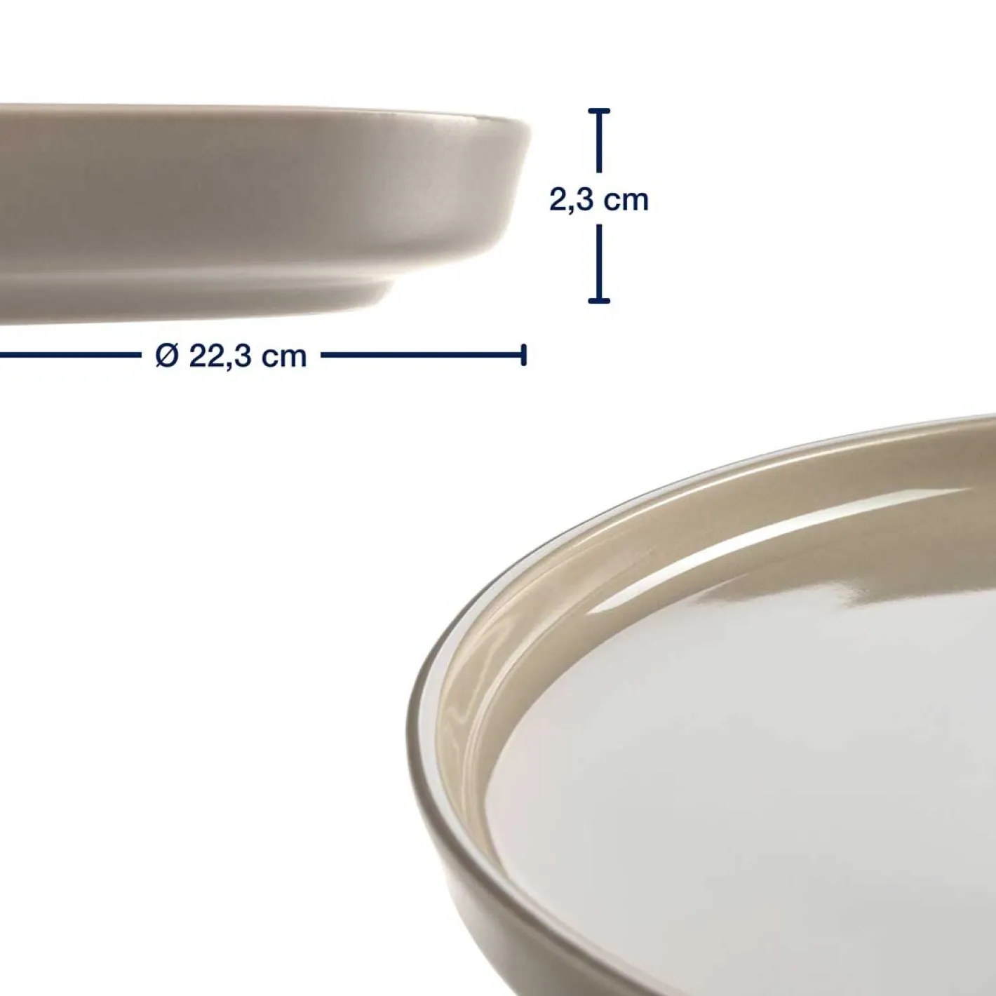 Geschirrset ROMA beige 6-teilig*LEONARDO New