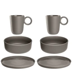 Geschirrset ROMA taupe 6-teilig*LEONARDO New