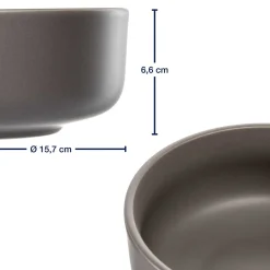 Geschirrset ROMA taupe 6-teilig*LEONARDO New