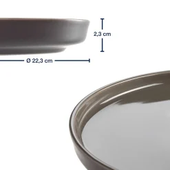 Geschirrset ROMA taupe 6-teilig*LEONARDO New