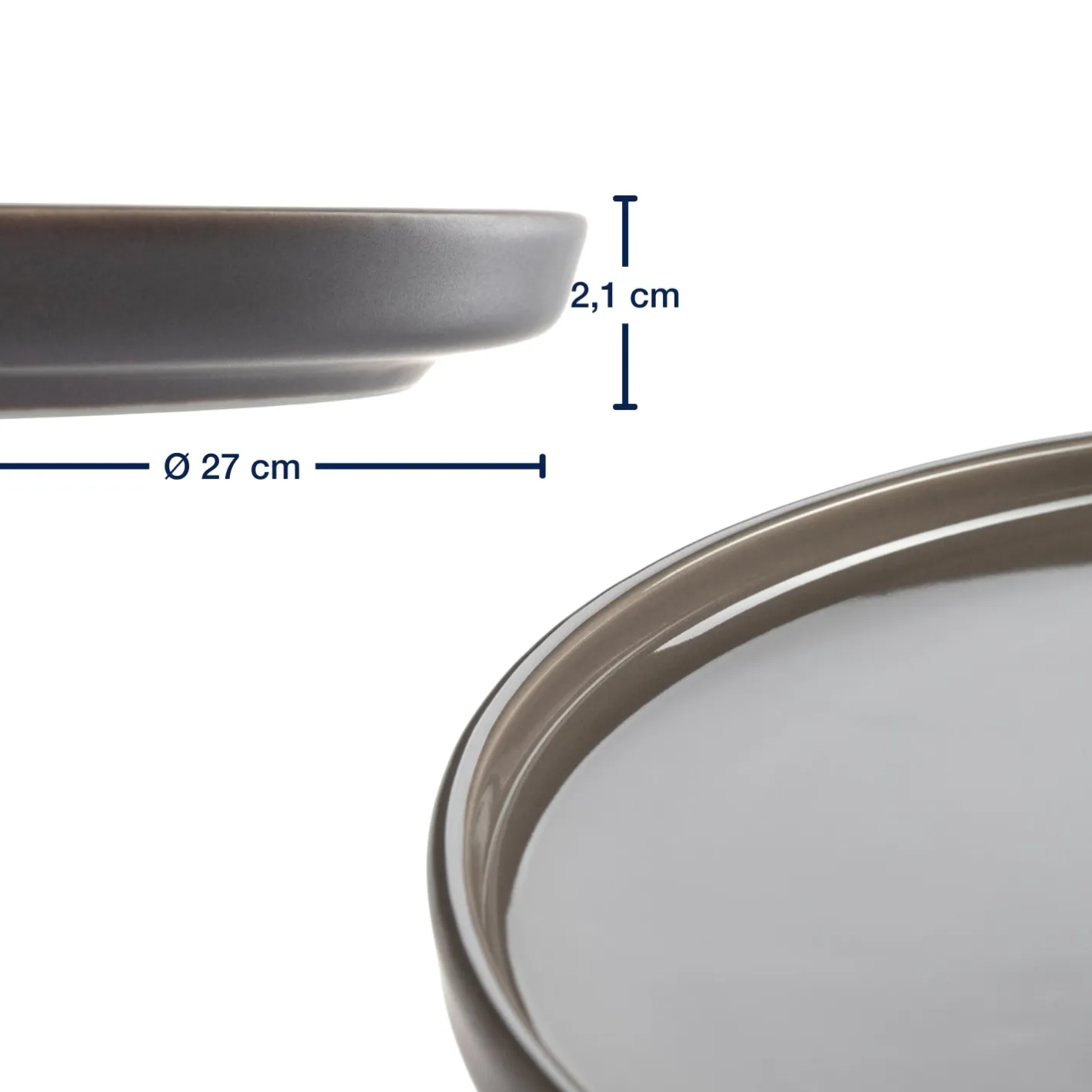 Geschirrset ROMA taupe 12-teilig*LEONARDO